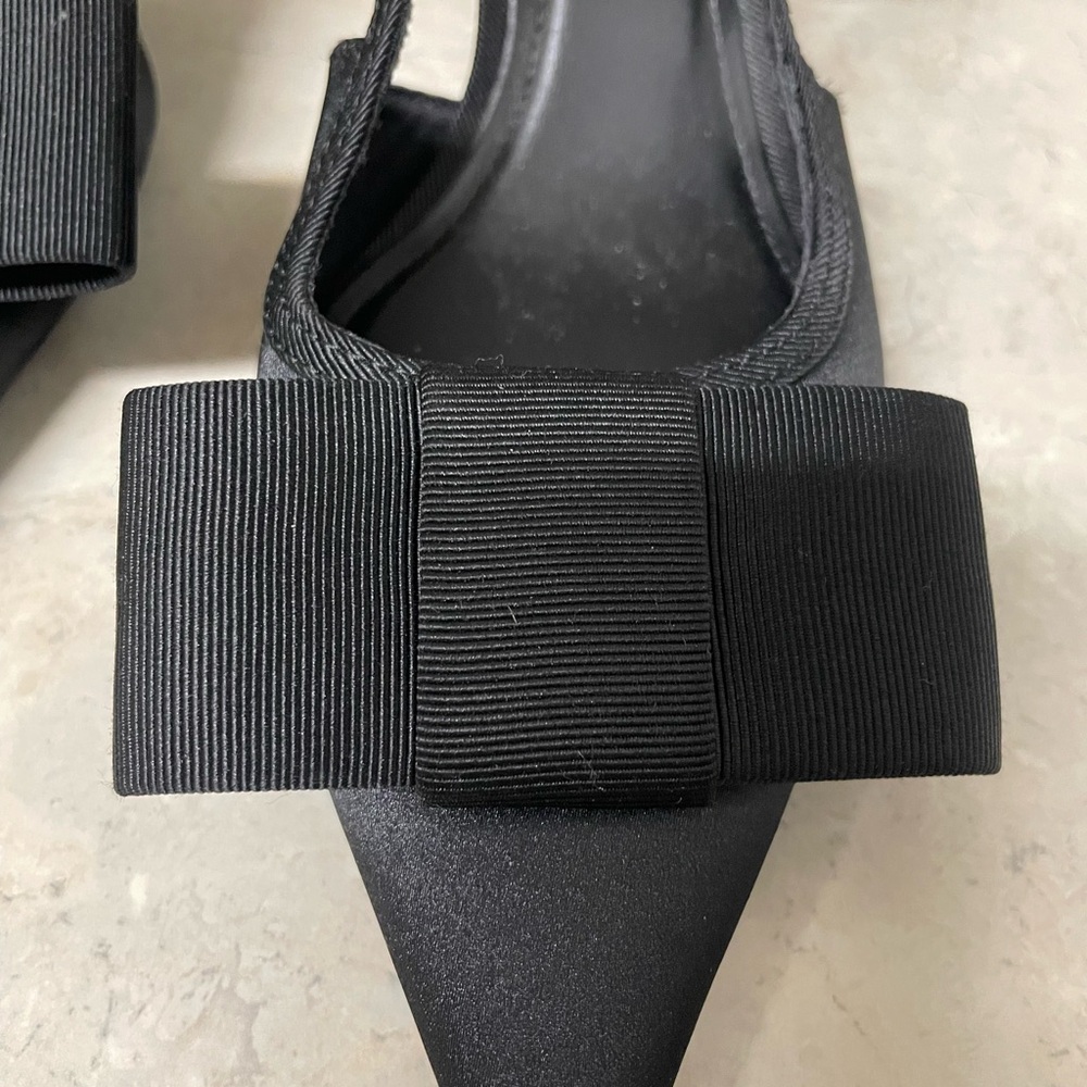 Zara Women's Elegant Black Slingback Heels - Picture 3 of 8